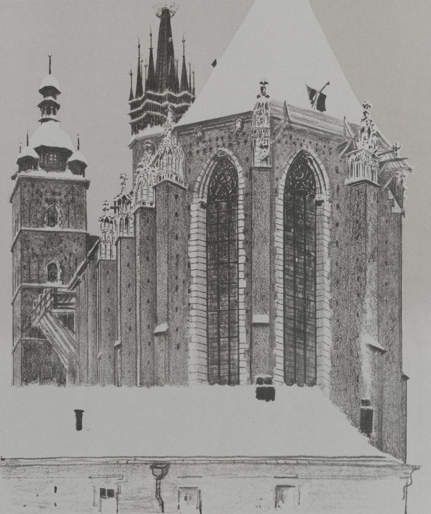 wizerunek dla obiektu: Kraków - Kościół P.M. z teki mariackiej