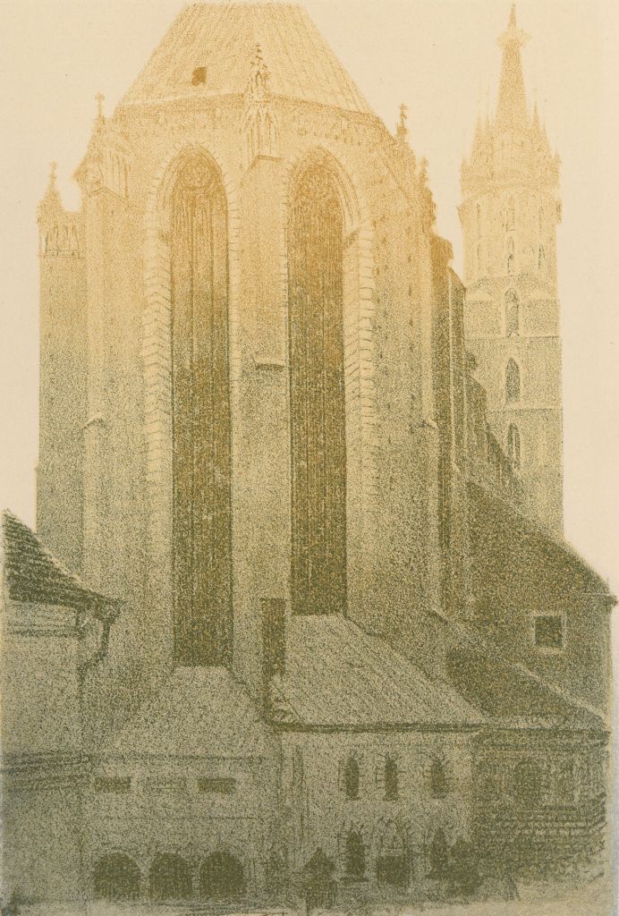 wizerunek dla obiektu: Kraków - Kościół P.M. z teki mariackiej